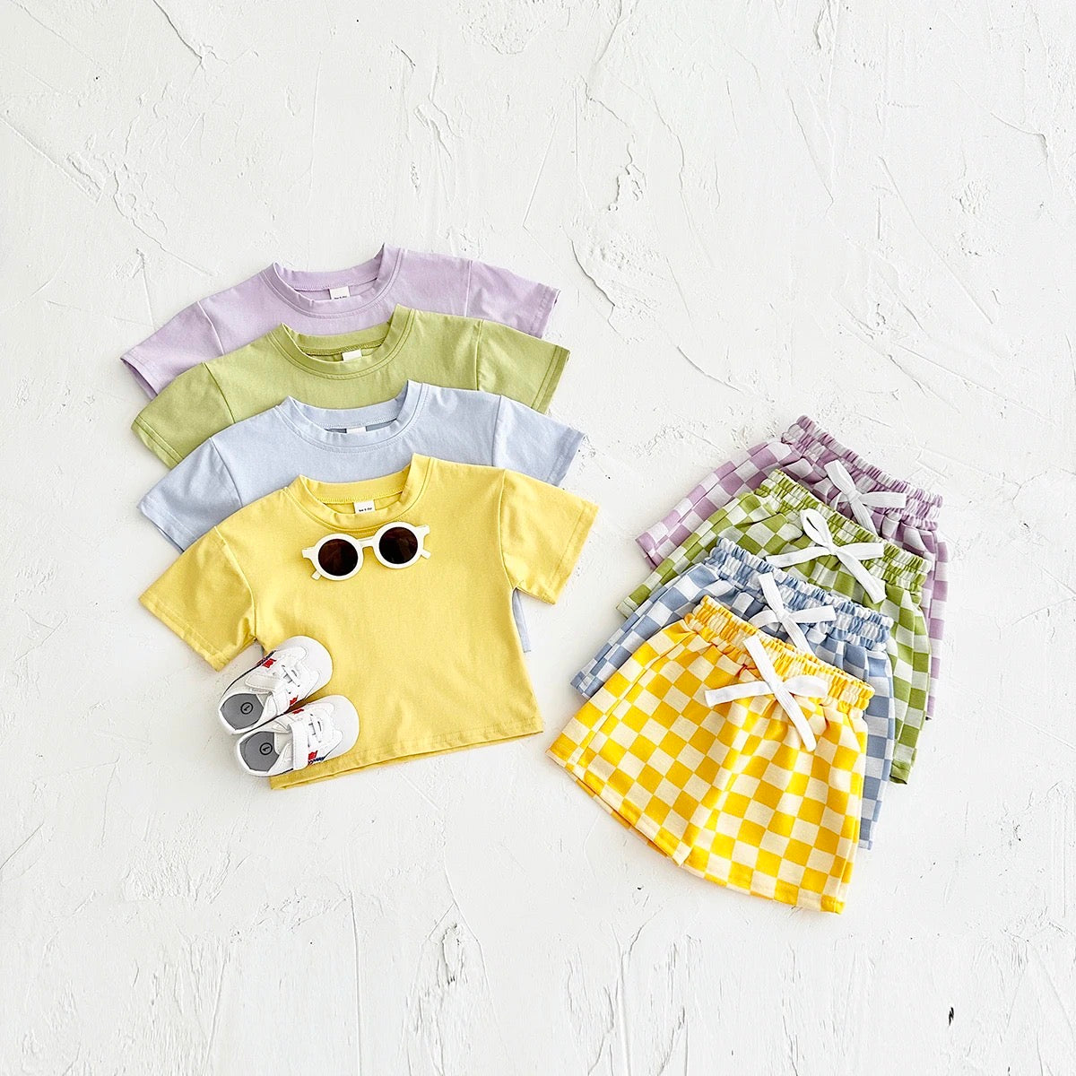 Conjunto CUADROS amarillos