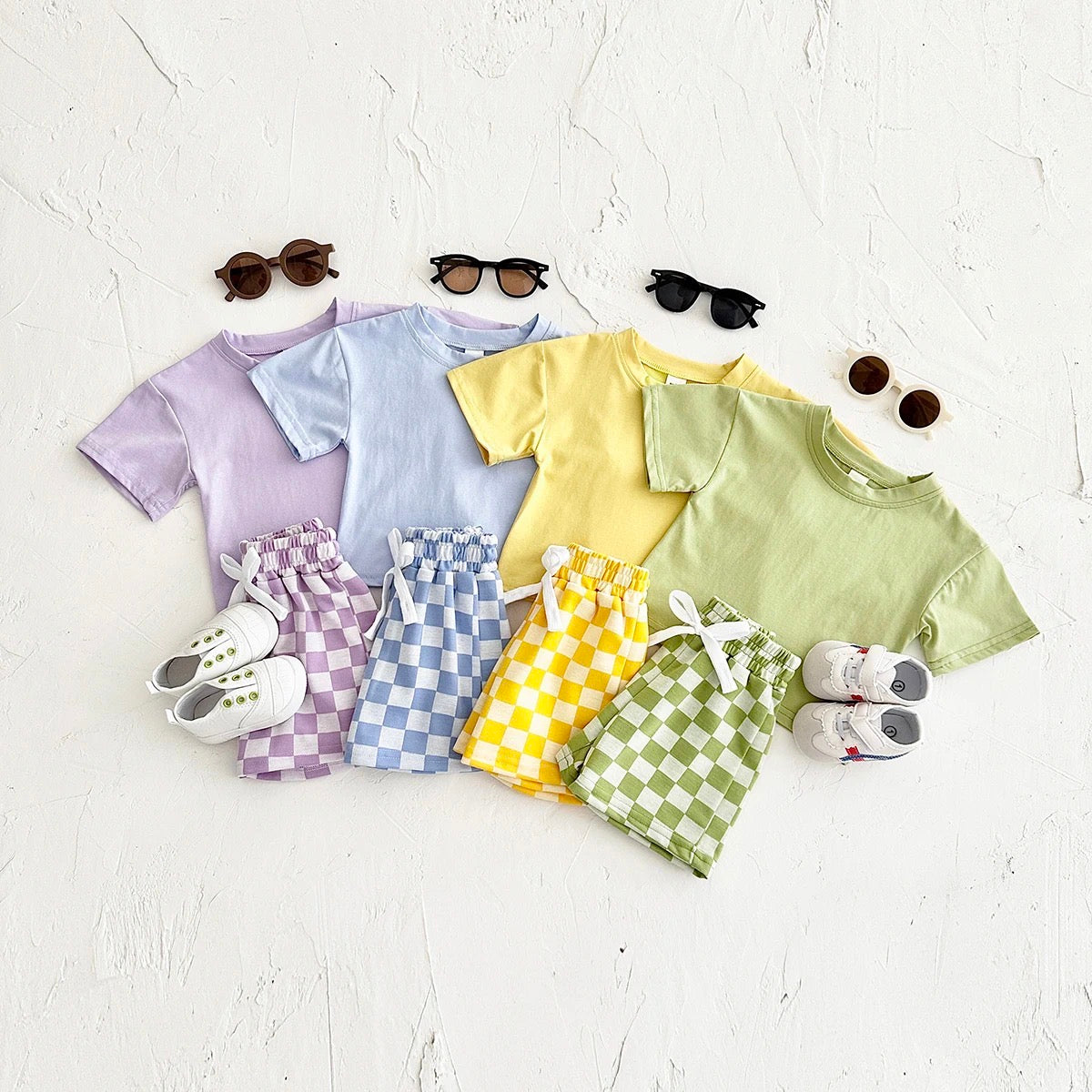 Conjunto CUADROS lila