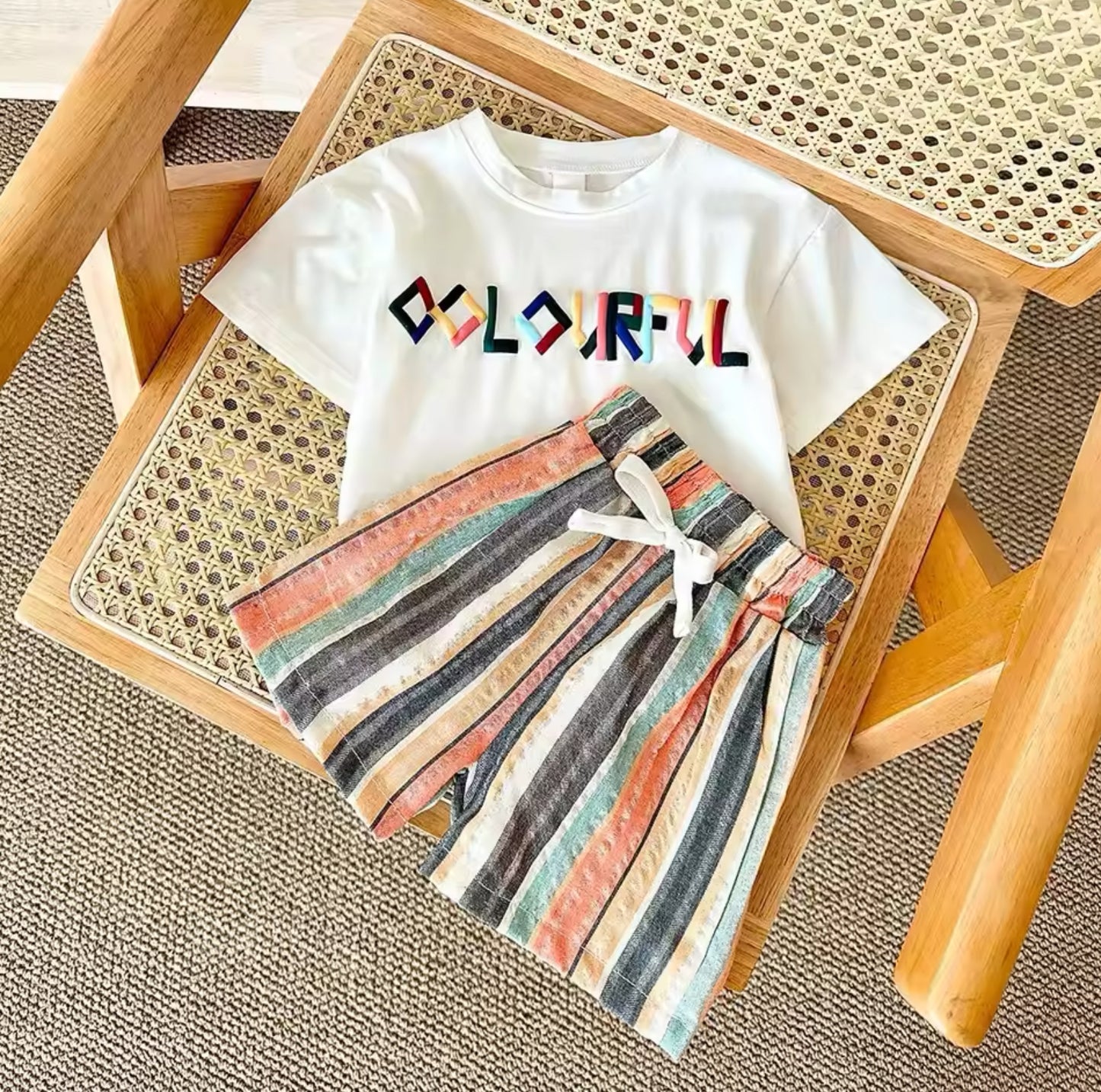 Conjunto COLOURFUL salmón