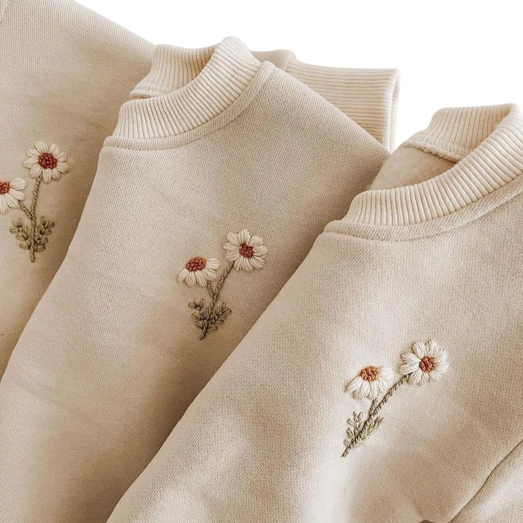 Flower set - beige